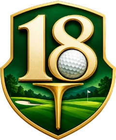 The Tee18 logo: a gold 18 on a green shield